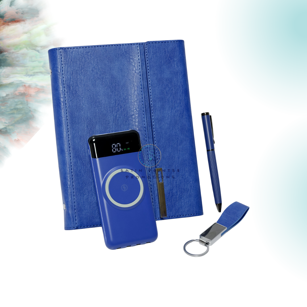 Premium Corporate Gift Set | Notebook, Pen, Power Bank & Keyholder - Image 3