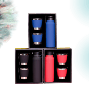 Whisky Gift Set – Two Mugs & Flask | Perfect Gift for Him or Her